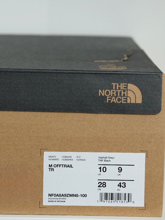 The North Face Men’s Offtrail TR Hiking Shoes – Asphalt Grey/TNF Black